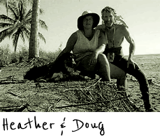 heather and doug on the beach
